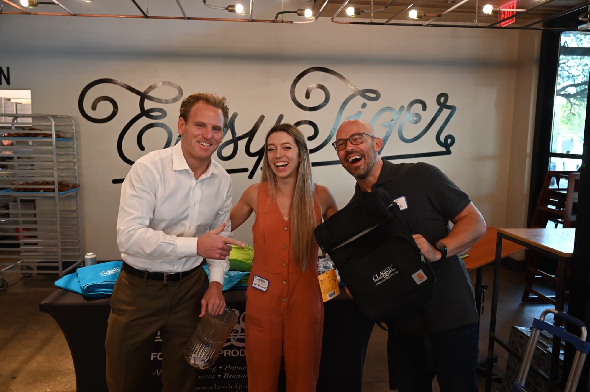 AMA Austin volunteers and members at a networking event