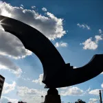 Austin Bat sculpture by Austin Photographer Matthew Lemke, www.MatthewLemke.com.