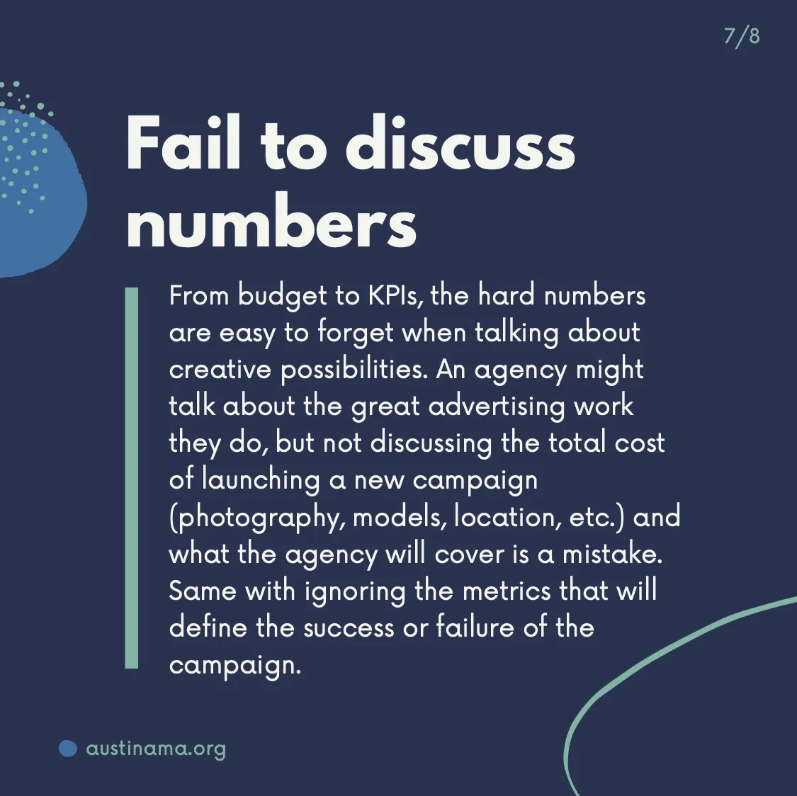 What NOT to do when selecting a new agency - 7
