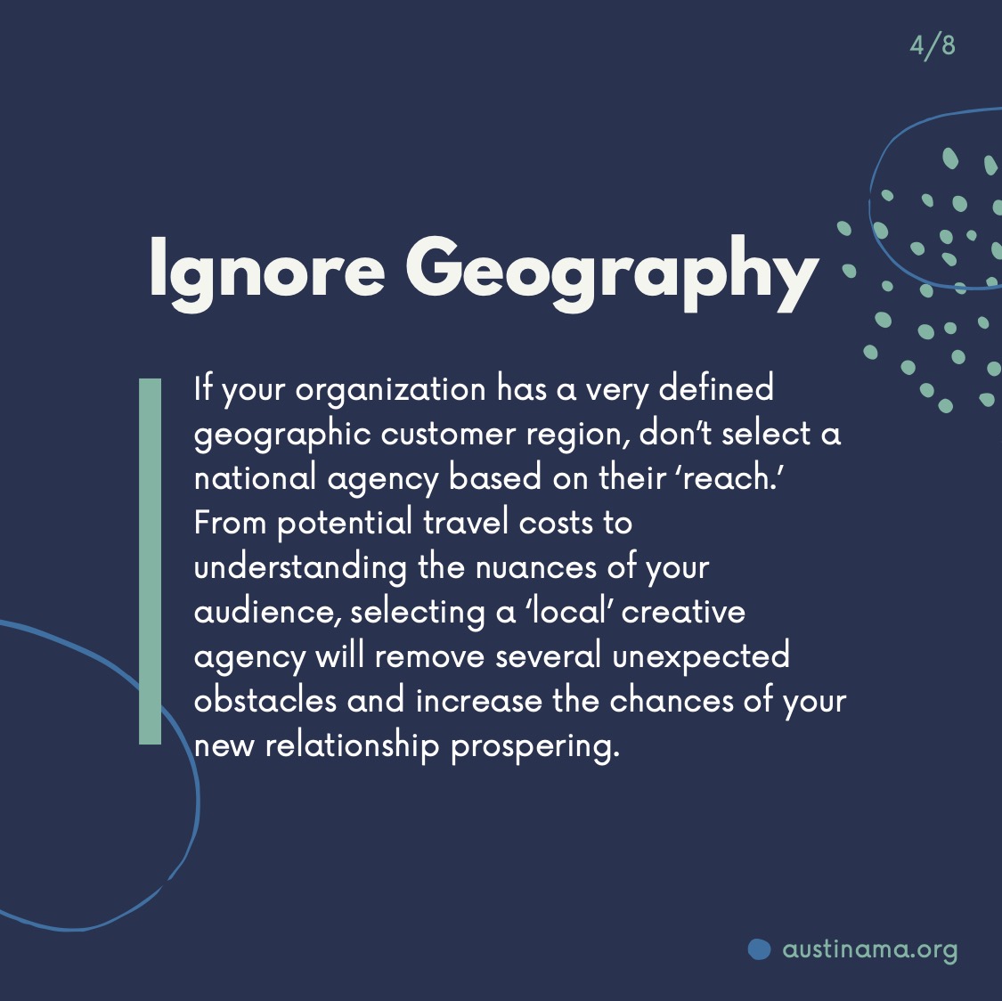 What NOT to do when selecting a new agency - 4